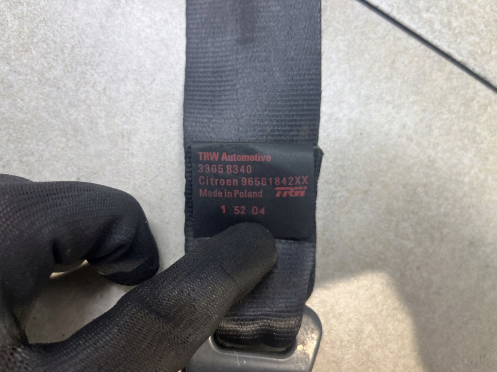 Купить Ремень безопасности правый  перед citroen c3 1.4 hdi 96561842xx