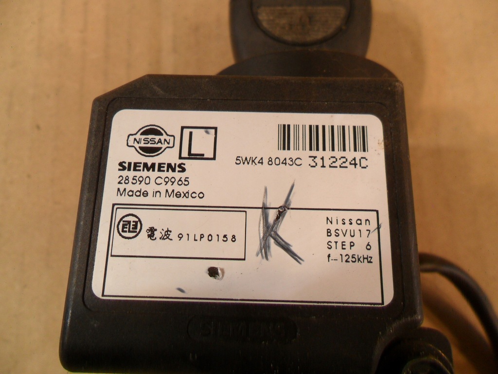фото №8, Замок зажигания 28590c9965 nissan primera p12