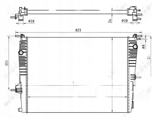 Купити Радіатор води 53965 nrf