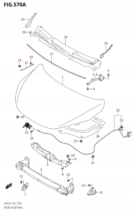 фото №7, Splash celerio - абсорбер правый перед