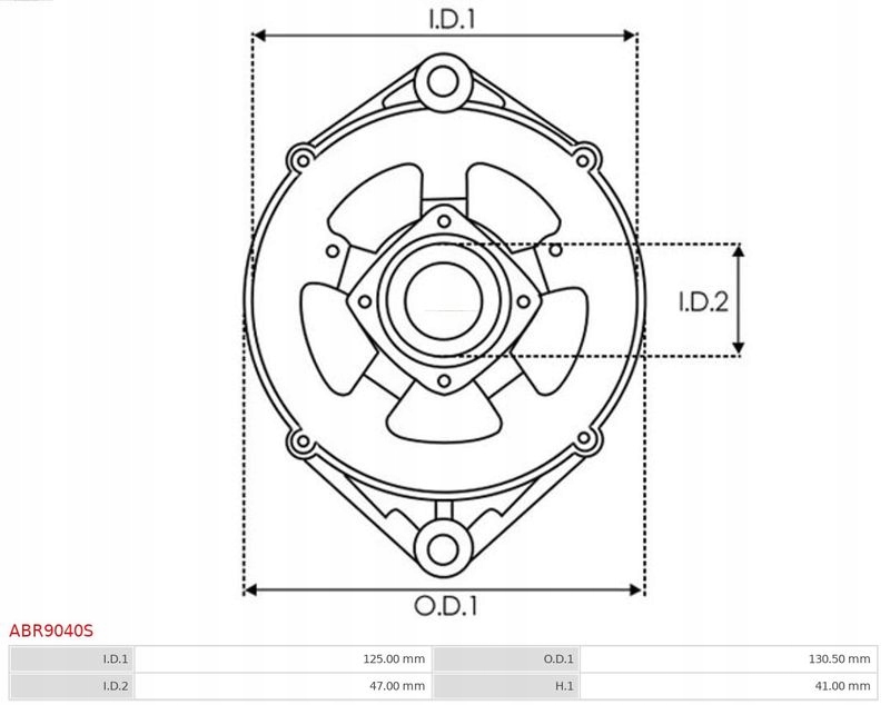 фото №3, Кронштейн, фланец приводной генератора as-pl abr9040s