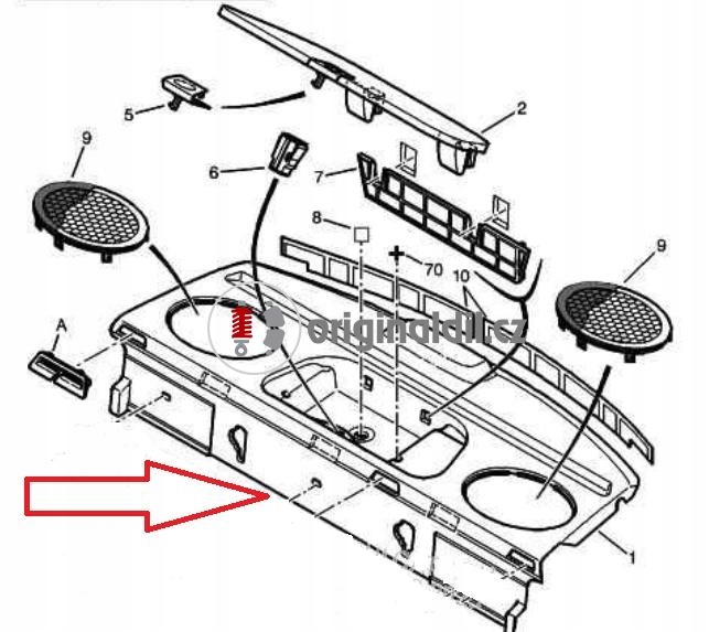 фото №1, Peugeot 607 sedan плита задняя original 8342ac