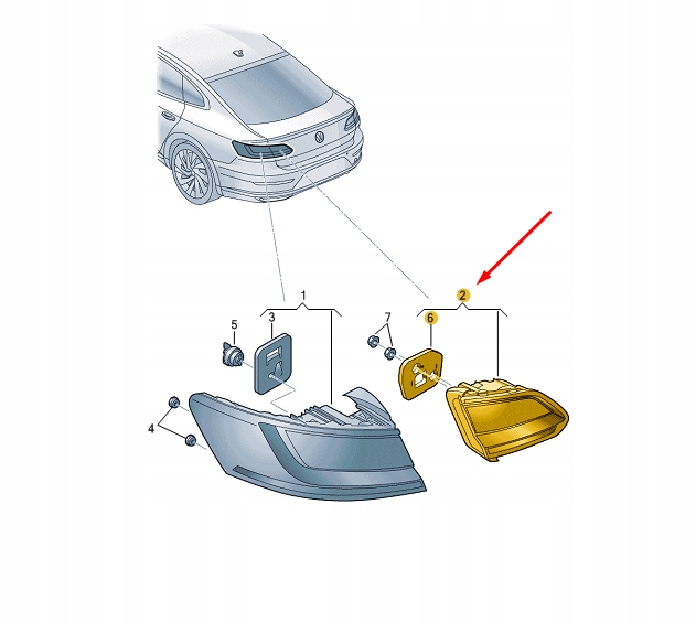 фото №9, Vw arteon левая внутренняя лампа задняя led lhd 3g8945307af оригинальная