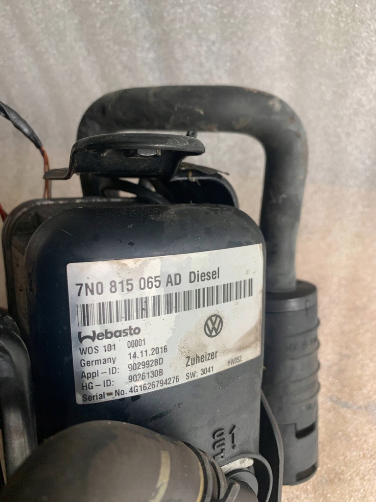 фото №8, 7n0815065ad seat alhambra sharan lift 2016-22 обогреватель стояночный webasto