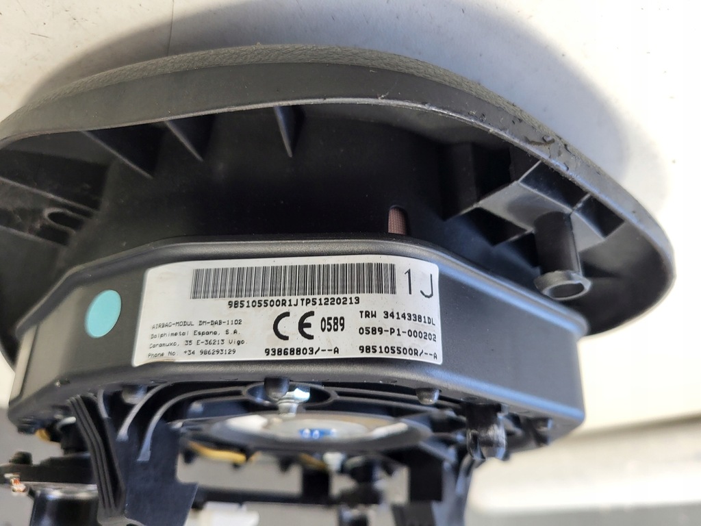 фото №6, Air bag подушка воздушная водителя opel vivaro ii b 985105500r