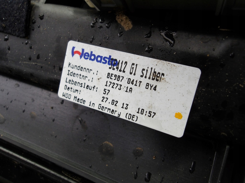 фото №9, Seat exeo kombi люк kompletny скло дах оригінальний номер