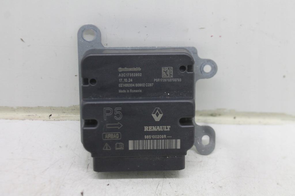 фото №1, Модуль датчик подушка безпеки 985100209r dacia duster ii 17-24