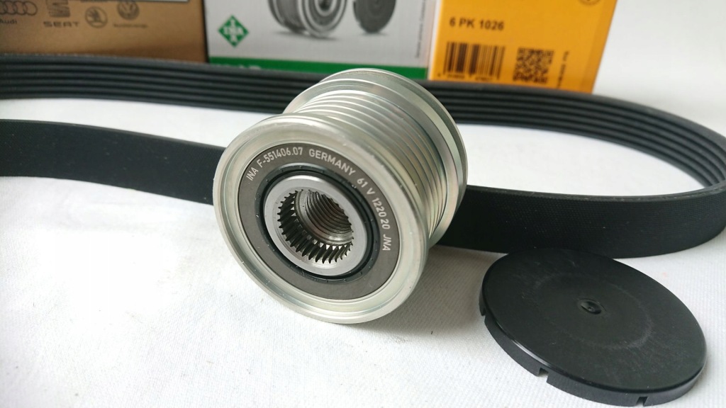 Натяжитель оригинальный номер vw + ремень continental ролик ia vw passat b8 2.0 tdi с Разборки