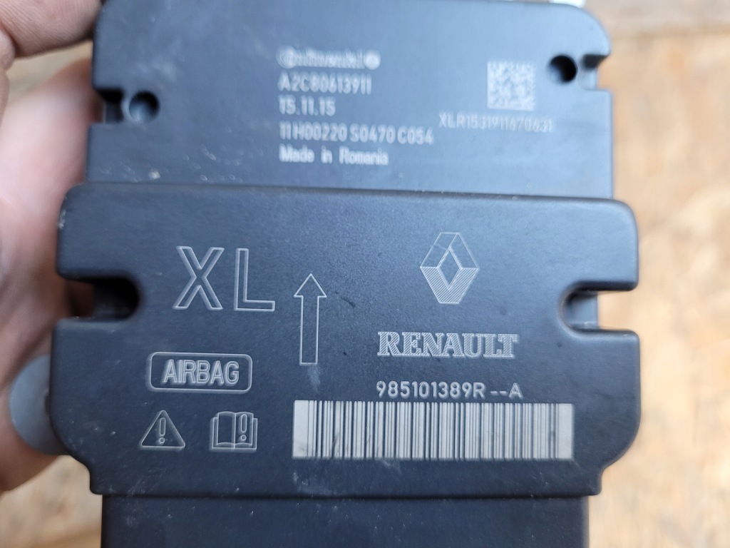 фото №2, Датчик блок управления air bag renault clio iv 4