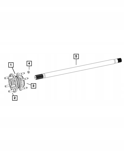 фото №1, Привідний вал задня ліва wrangler jl 2024-2025 392 rubicon m220 широкий 68639187aa