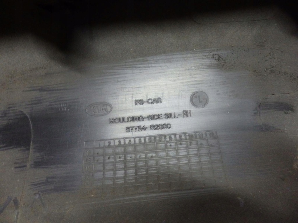 фото №8, Молдинг поріг поріг права kia soul ii 2013-2019