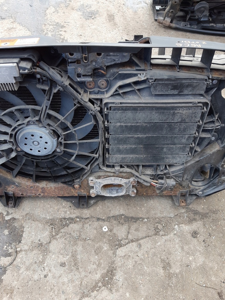 фото №11, Audi a6 c6 2.0 tdi pas передній вентилятор радіатор комплект