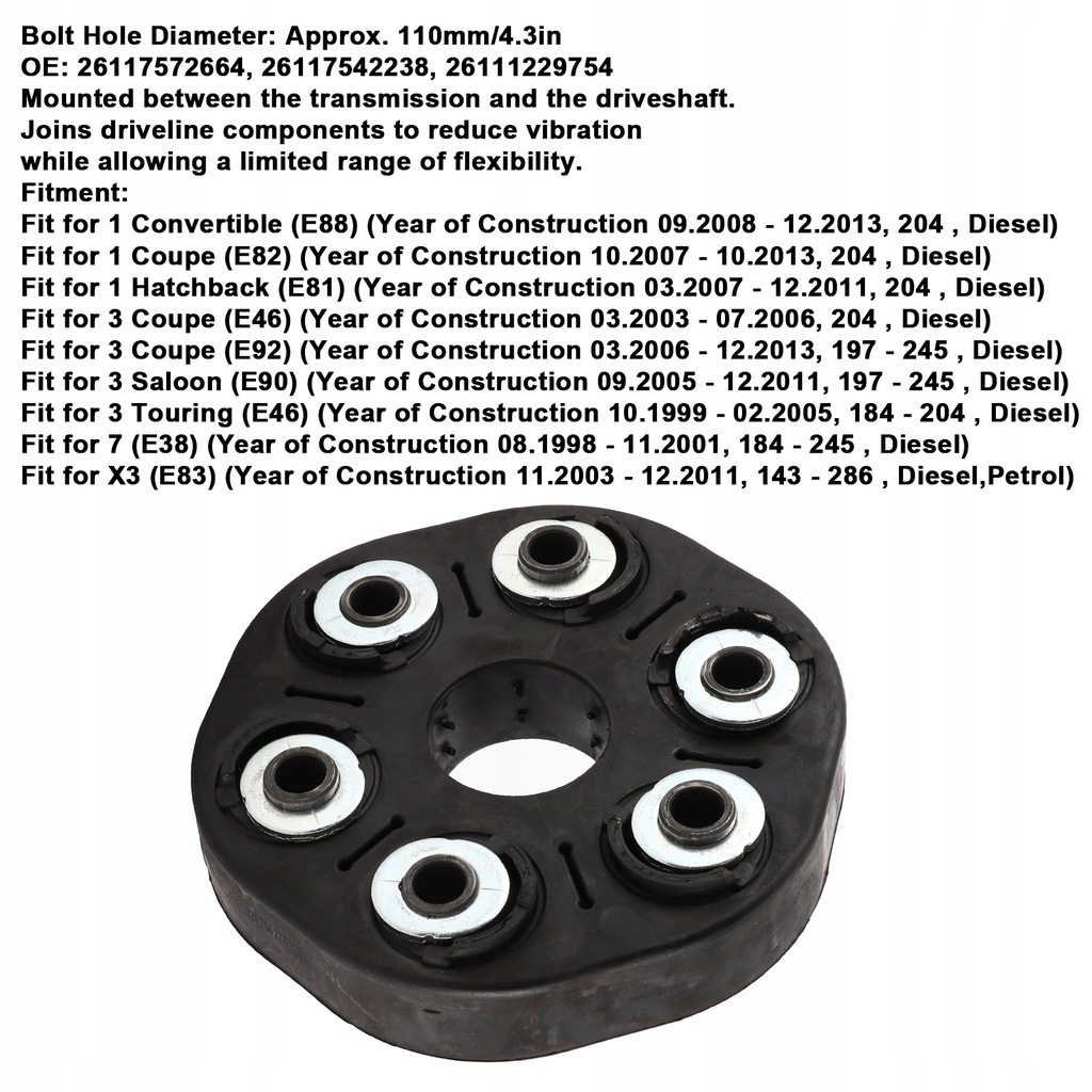 фото №6, Vollsun wał приводной flex disc шарнир вала