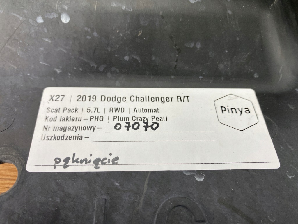 фото №9, Пластик двигуна кронштейн корпус dodge challenger 2015+ usa