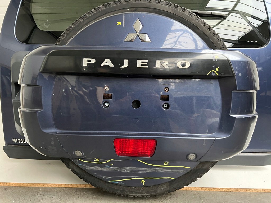 фото №7, Крышка багажника задняя задняя багажника с защита колеса запасного mitsubishi pajero iv