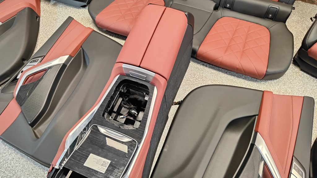 фото №9, Bmw x6 g06 lci обивка сиденья m набор обшивки кожа sensafin tacorarot