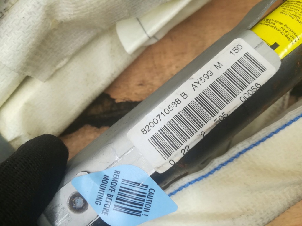 фото №2, Шторка безопасности подушка безопасности воздуха комплект renault espace iv