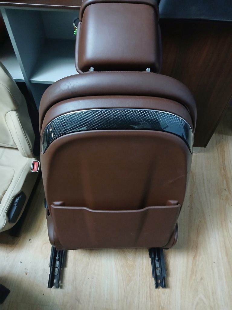 фото №7, Сидіння audi s8 a8 2016 lift коричнева шкіра карбон 4h d4