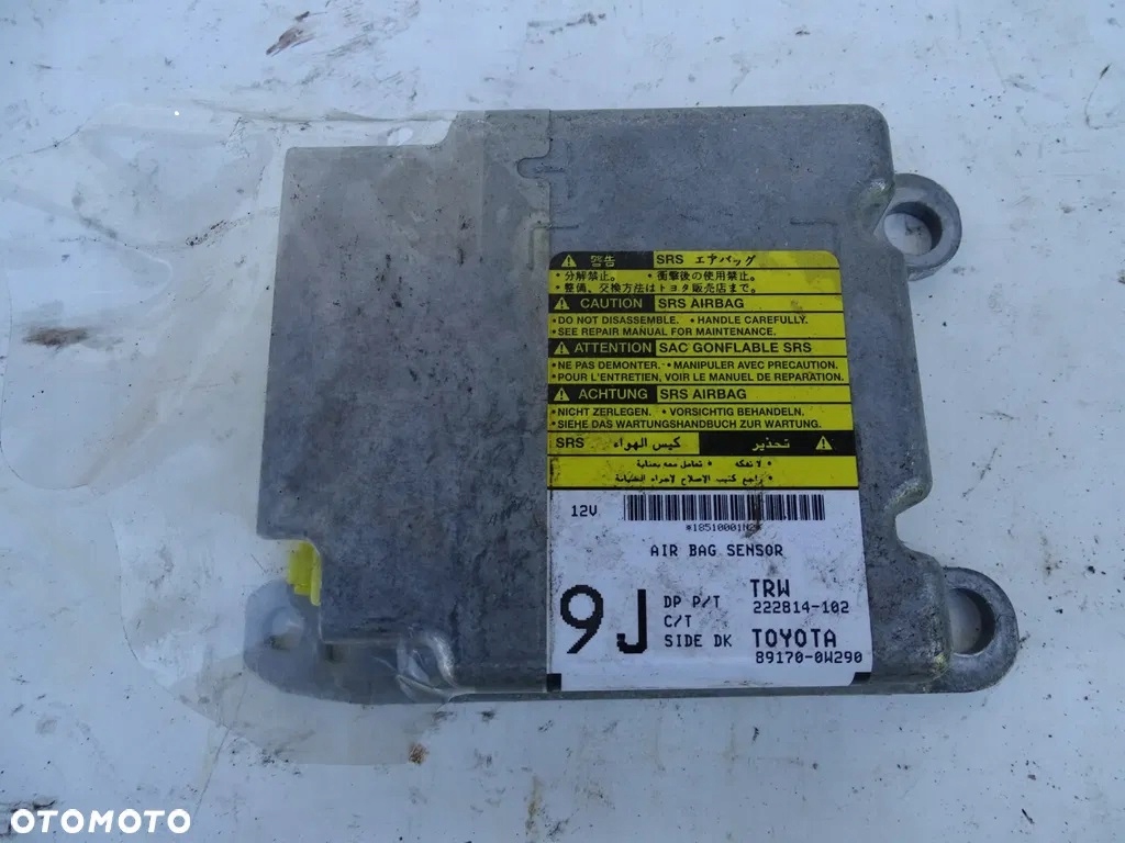 фото №1, Модуль датчик подушка безопасности 89170-0w290 auris i lift