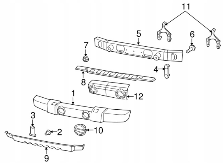 фото №7, Бампер противотуманные фары jeep wrangler jk 1fn88rxfaa
