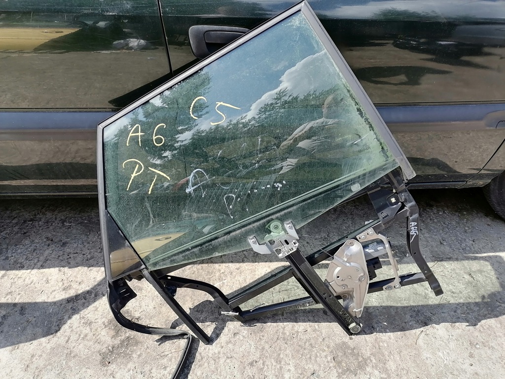 фото №1, Механізм скло рамка двері лівий перед audi a6 c5