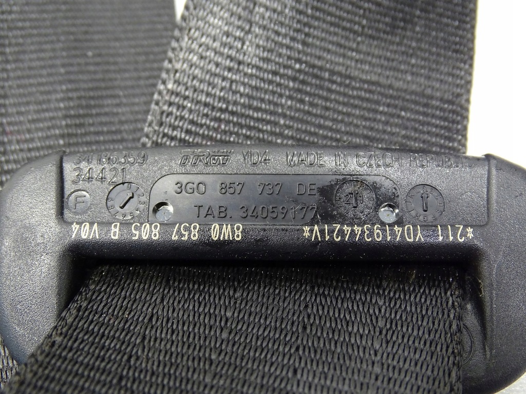 фото №7, Pas безопасности левый задняя audi a4 b9 8w0857805b