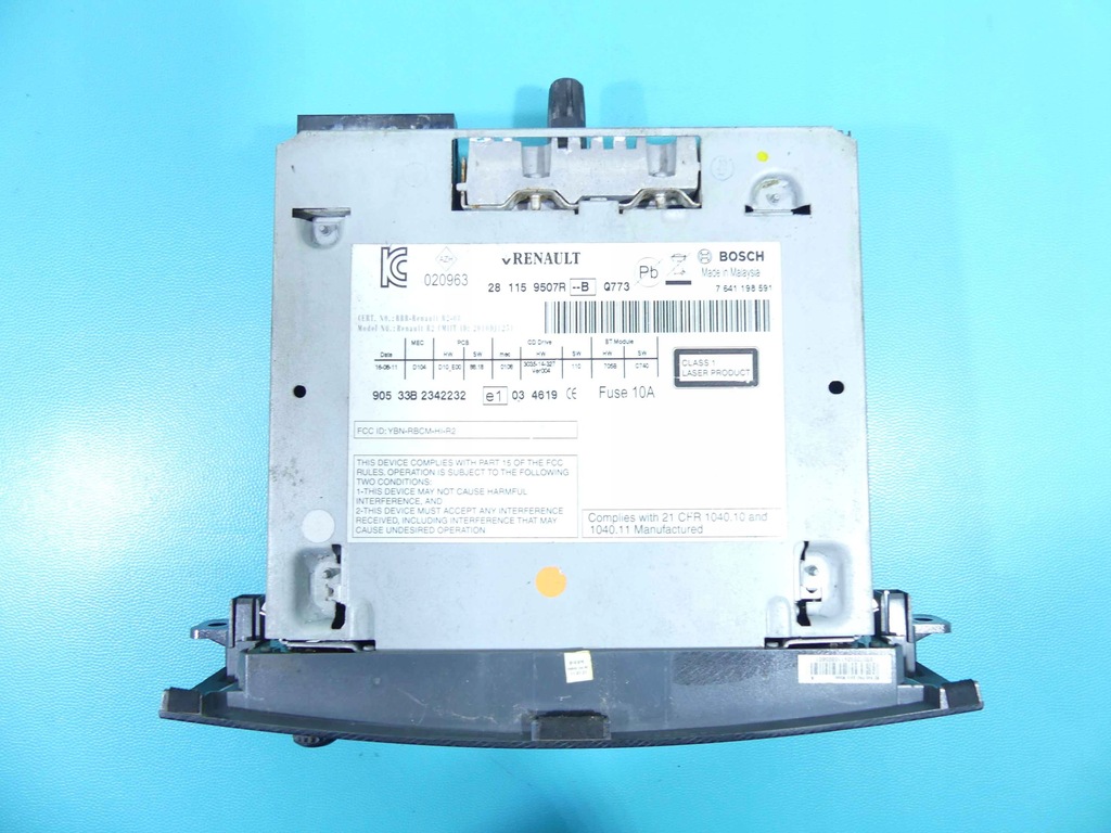 фото №3, Радио заводской renault koleos i 281159507r радиопроигрыватель