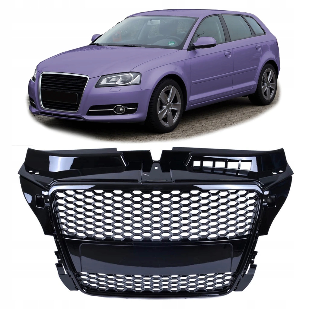 фото №1, Решётка радиатора do audi a3 8p хэтчбек 2008 - 2012 стиль rs