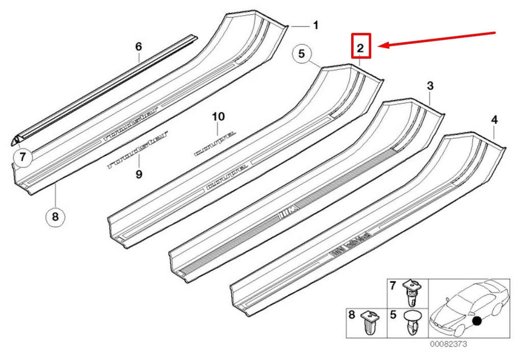 фото №12, Bmw z3 coupe e36 left door поріг trim 51478410153 8410153