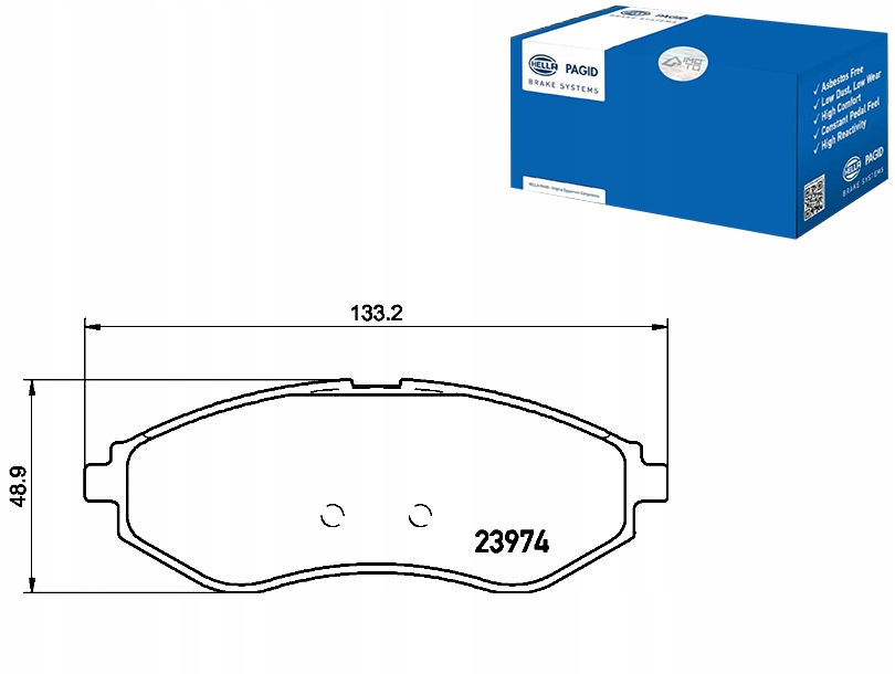 фото №1, Hella pagid тормозные колодки тормозные chevrolet aveo hatchb
