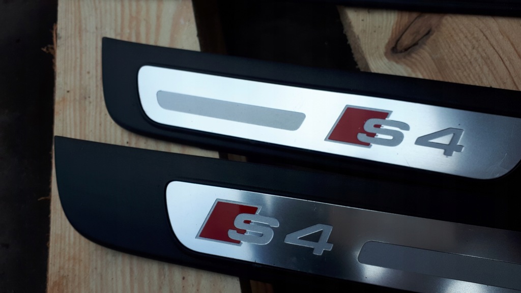 фото №10, S4 b8 lift накладки пороговые sline накладки na пороги