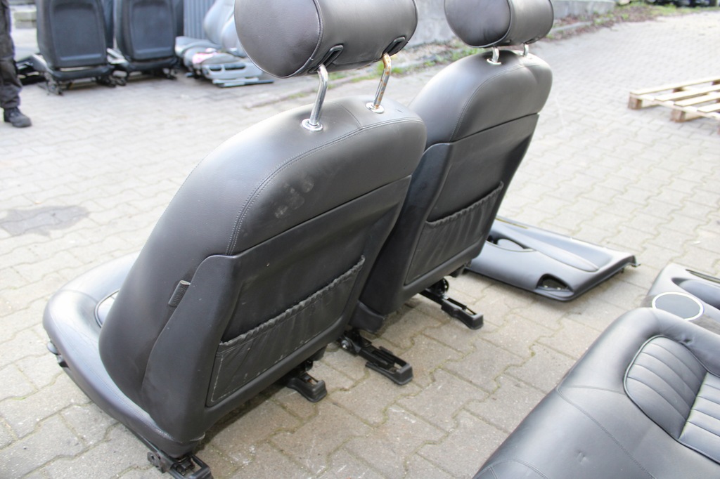 фото №11, Jaguar xj x308 сиденья заднее сиденье кожа чёрные + обшивки europa электрический podgr