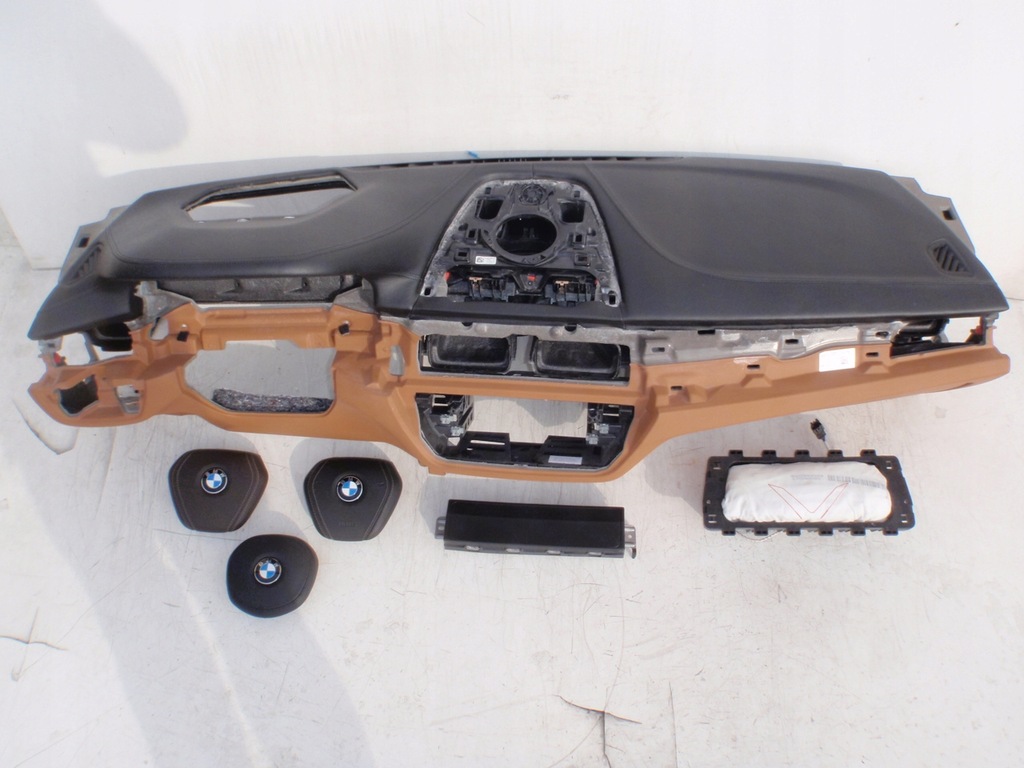 фото №6, Bmw 5 g30 g31 коричневый приборная панель приборная панель консоль подушки безопасности