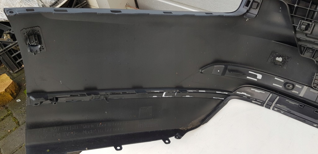 фото №15, Audi a8 d5 17- бампер задняя задний 6xpdc 4n0807511d