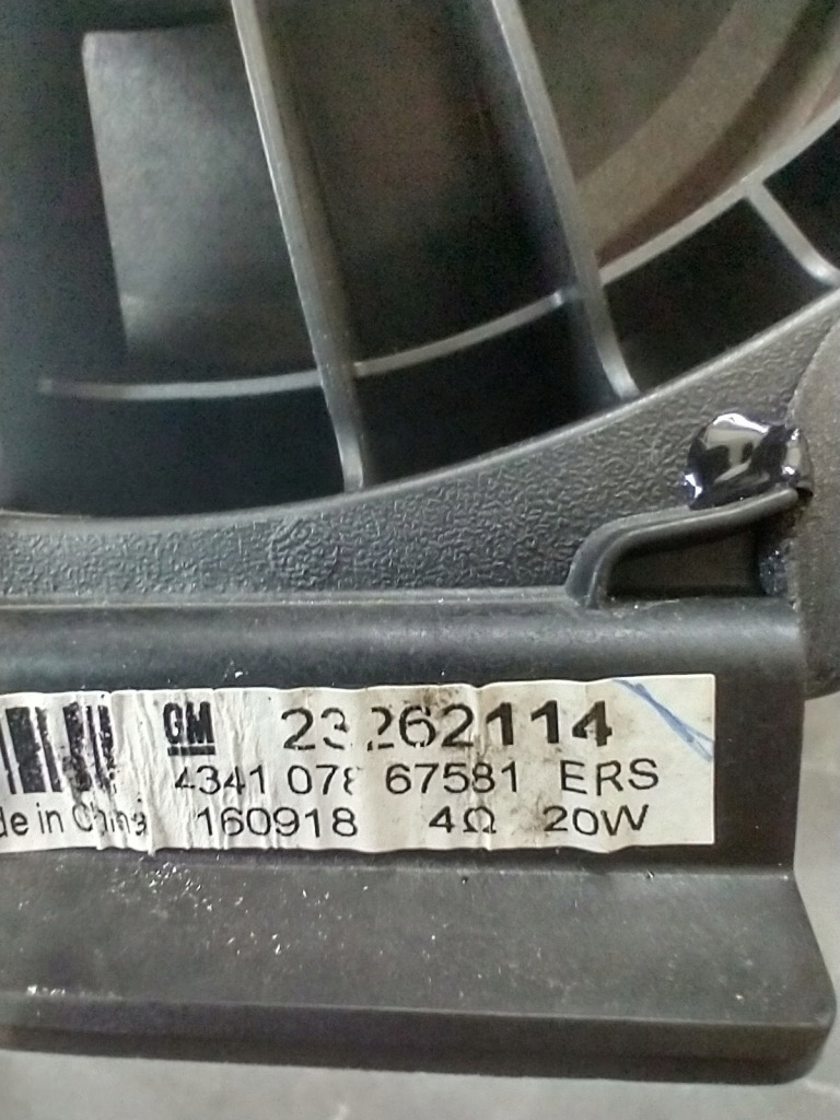 фото №3, Динамік двері задня opel meriva b lift 23262114