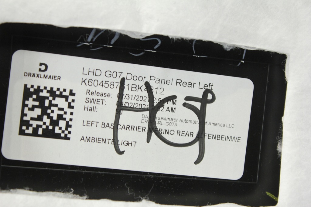 фото №6, Обшивка дверь левый задняя elfenbeinweiss bmw g07 x7