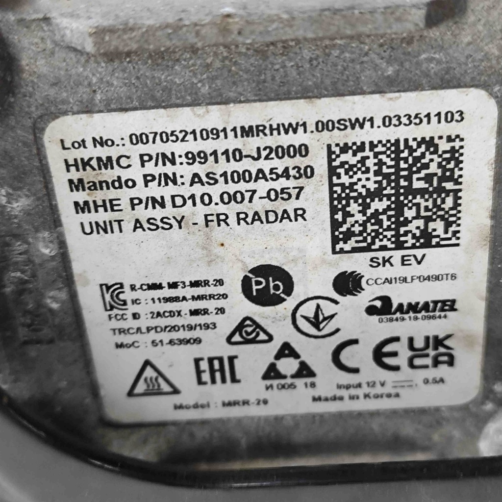 фото №7, Радар kia soul iii sk3 99110j2000 25293305 150kw 2019