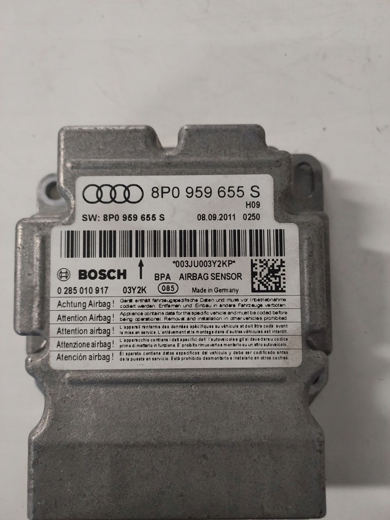 фото №4, Модуль датчик подушка безопасности audi a3 8p lift 8p0959655s