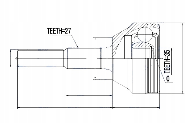 фото №6, Шарнир наружный jeep cherokee 01-06 liberty 01- nty