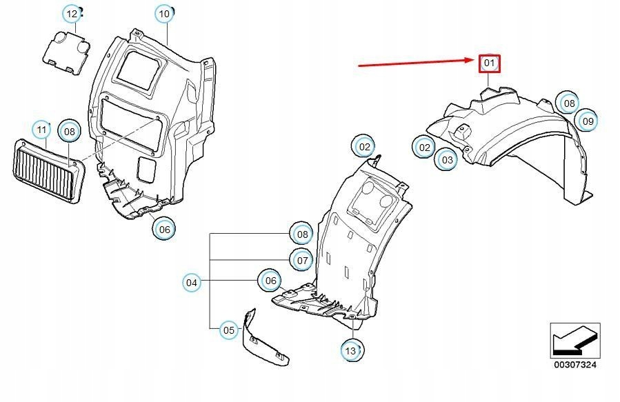 фото №10, Кришка корпус колеса передня ліва bmw 1 e82 09 2010 06 2012 оригінальний