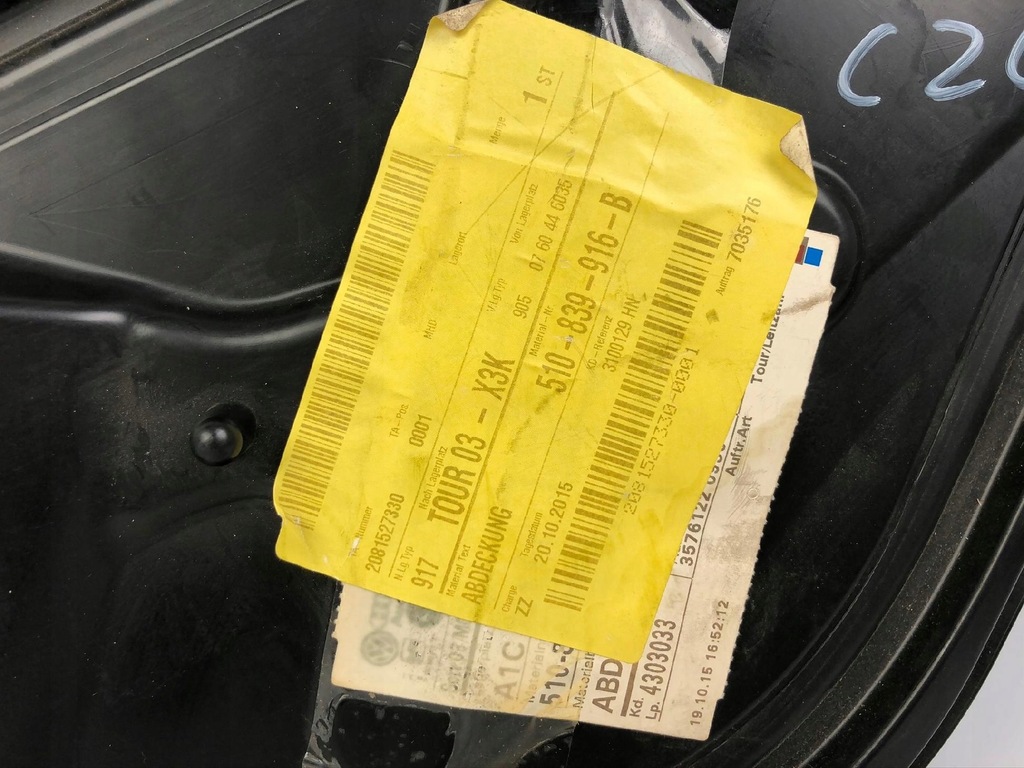 фото №4, Заглушка дверь правый задняя vw golf sportsvan