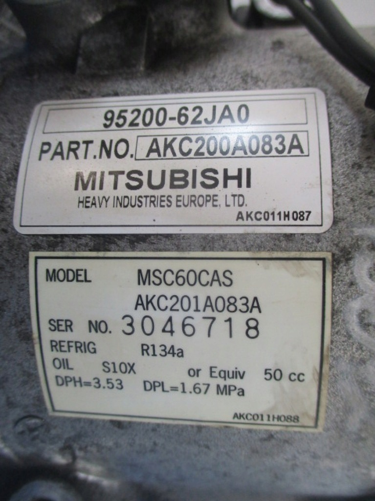 фото №7, Suzuki swift mk6 1.3 сцепление компрессор кондиционера 95200-62ja0