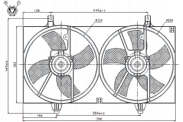 фото №1, Nissens 85526 вентилятор, охолодження двигуна