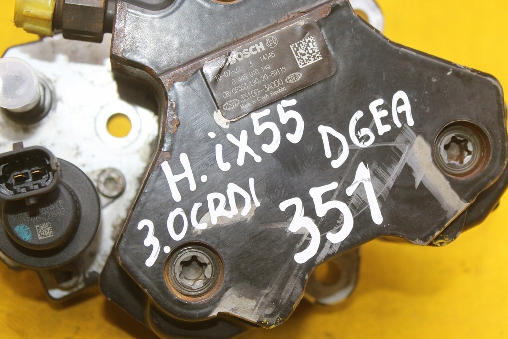 фото №10, Насос упорскування hyundai ix55 kia 3.0 crdi d6ea 0445010149 33100-3a000