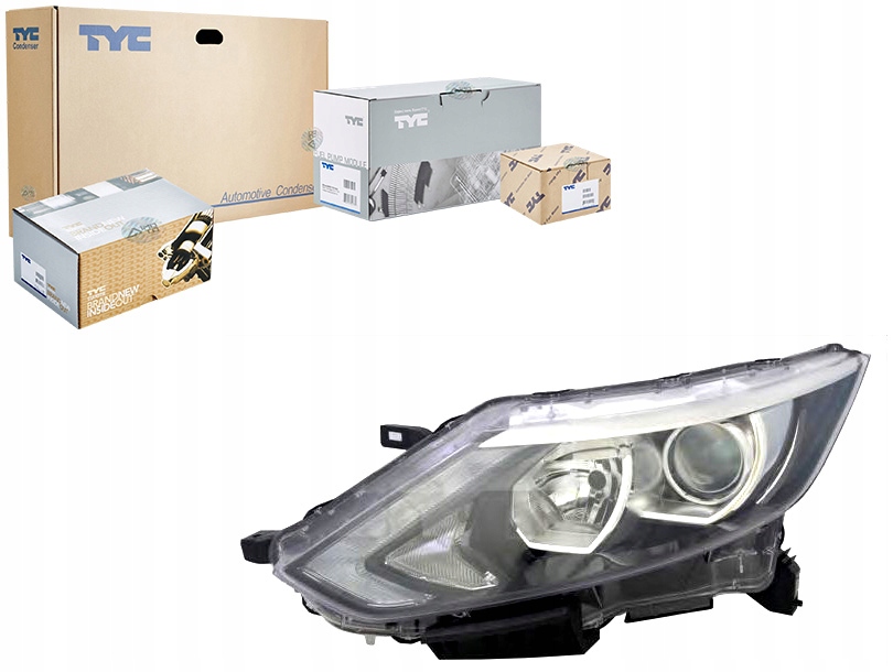 фото №1, Фара лампа quashqai 13-17 l h7 h11 led tyc