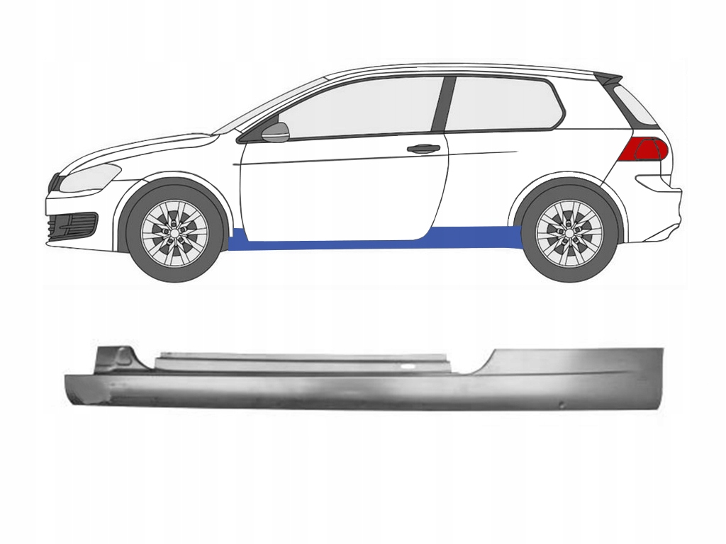 фото №1, Поріг ремкомплект поріг ліва pvw76077l