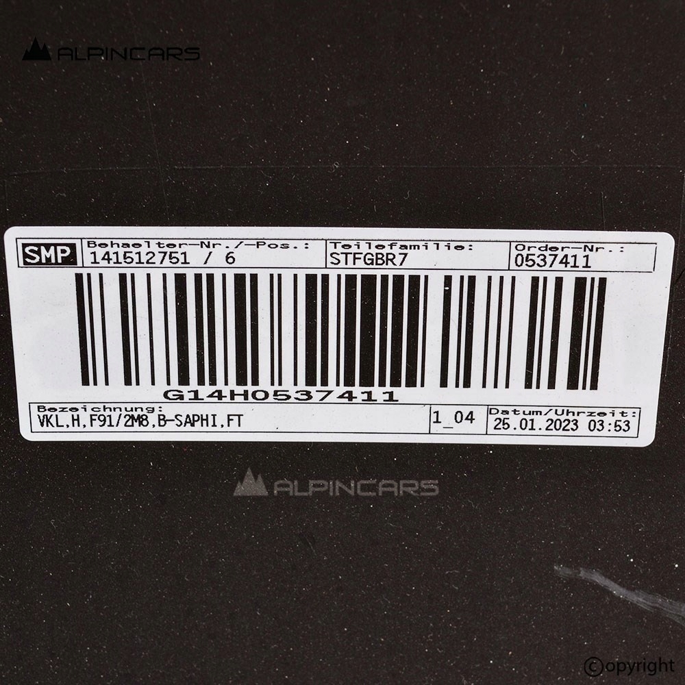 фото №6, Bmw 8 f91 f92 m8 бампер задній black sapphire