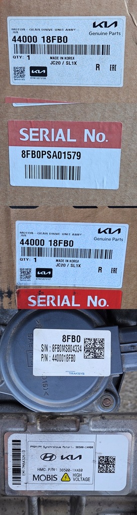 фото №14, Двигатель электрический инвертор kia ev6 hyundai ioniq 36500-1xab0 44000 18fb0