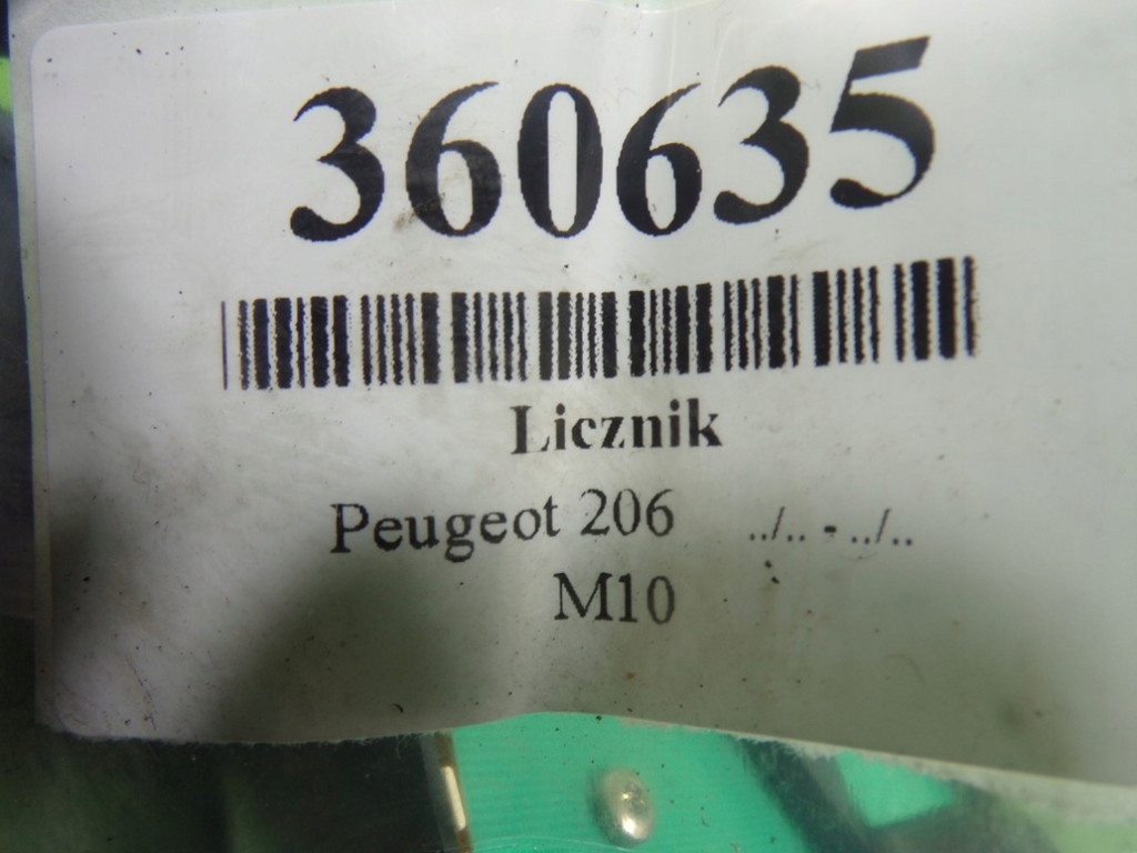 фото №10, Peugeot 206 лічильник прилади спідометр 9655976380