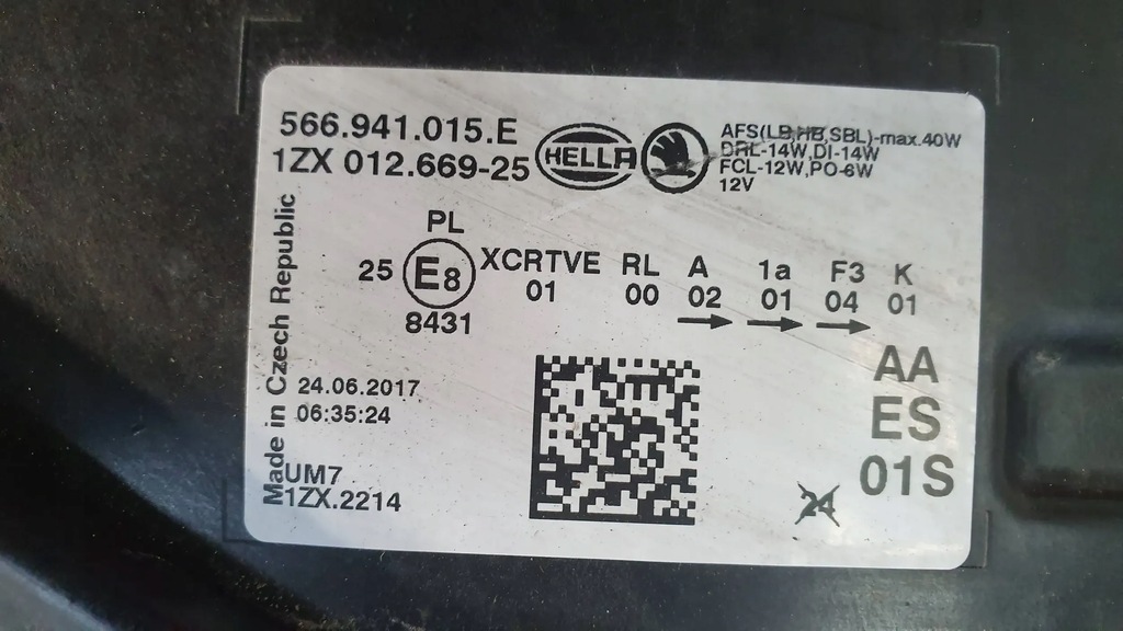 фото №13, Лампа full led левая 566941015e skoda kodiaq 16-